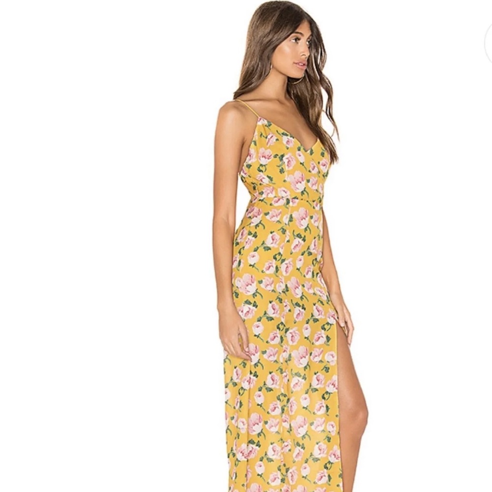 SOLD NWOT Superdown Revolve Lorie Slit Maxi Dress